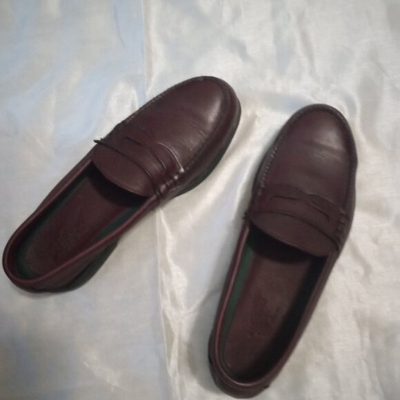 Red Wing Shoes men size10 burgundy loafers leather preppy business - Picture 1 of 7